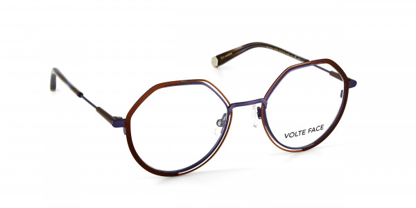 VOLTE FACE VALINA Eyeglasses, 2562 BRN/BLUE/COPPER