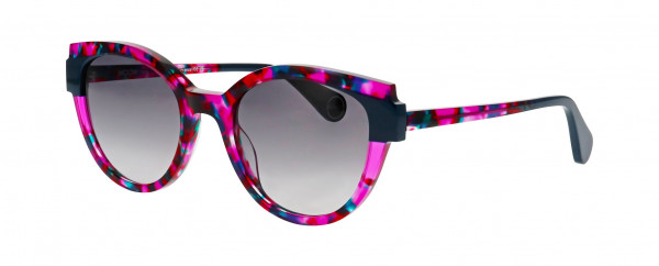 Woow SUPER WINGS 2 Sunglasses, FUSHIA GREEN TRANSPARENT GRANITE