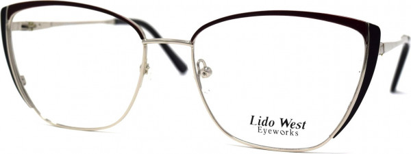 Lido West Audrey *NEW* Eyeglasses, Plum Beige/Gold