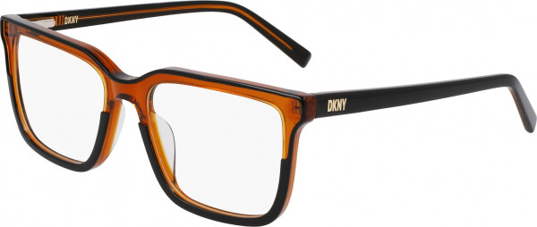 DKNY DK5071 Eyeglasses, (002) DOUBLE BLACK/BROWN