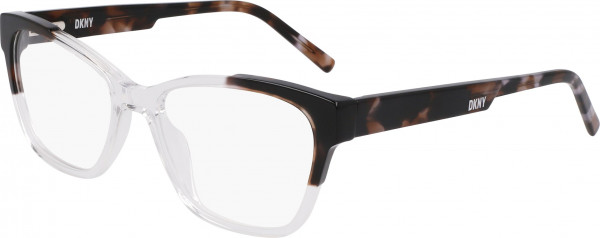 DKNY DK5072 Eyeglasses, (000) CRYSTAL CLEAR/SMOKE TORTOISE