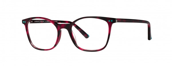 Prodesign Denmark Model 3607 Eyeglasses, RED DARK DEMI