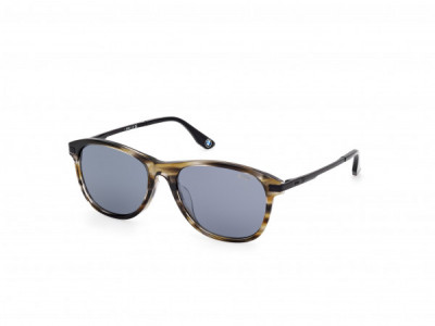 BMW Eyewear BW0060-H Sunglasses, 01N - Shiny Black / Shiny Pale Gold