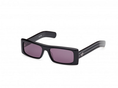 adidas Originals OR0124 Sunglasses, 01A - Shiny Black / Shiny Black