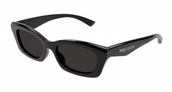 Alexander McQueen AM0474S Sunglasses, 001 - BLACK with GREY lenses