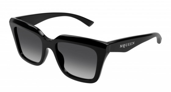 Alexander McQueen AM0473S Sunglasses, 001 - BLACK with GREY lenses