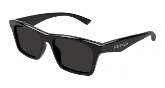 Alexander McQueen AM0472S Sunglasses, 001 - BLACK with GREY lenses