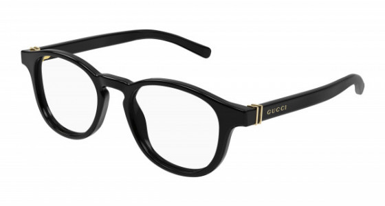 Gucci GG1510O Eyeglasses, 001 - BLACK with TRANSPARENT lenses