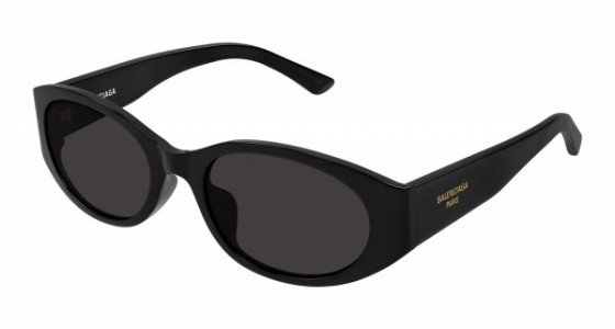 Balenciaga BB0369SK Sunglasses, 001 - BLACK with GREY lenses