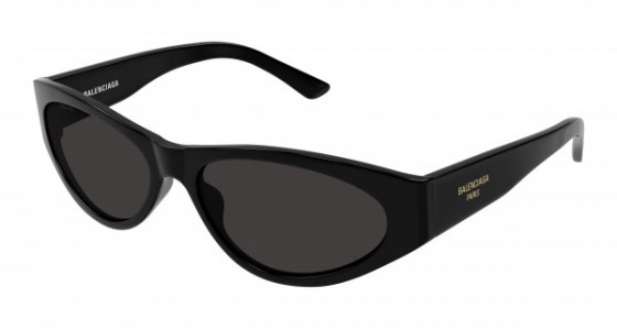 Balenciaga BB0367S Sunglasses, 001 - BLACK with GREY lenses