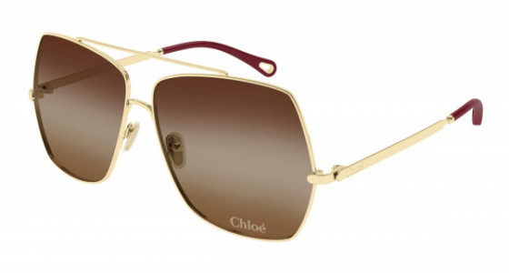 Chloé CH0278S Sunglasses, 001 - GOLD with BROWN lenses