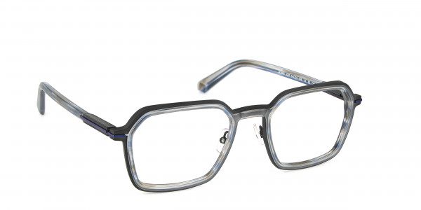 J.F. Rey JF3090 Eyeglasses, 0029 BLACK HORN/BLUE