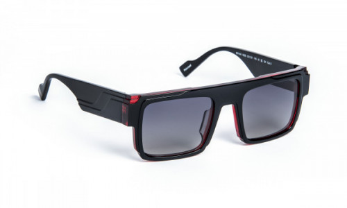 J.F. Rey BRYAN Sunglasses, 0030 BLACK / RED TOP GGL