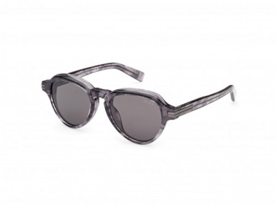 Ermenegildo Zegna EZ0252 Sunglasses, 20A - Grey/Striped / Grey/Striped