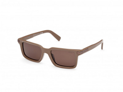 Ermenegildo Zegna EZ0249 Sunglasses, 45E - Shiny Light Brown / Shiny Light Brown