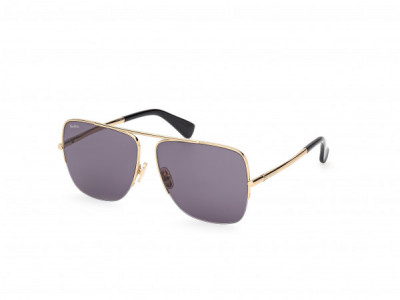 Max Mara MM0121 Sunglasses, 30A - Shiny Deep Gold / Shiny Deep Gold