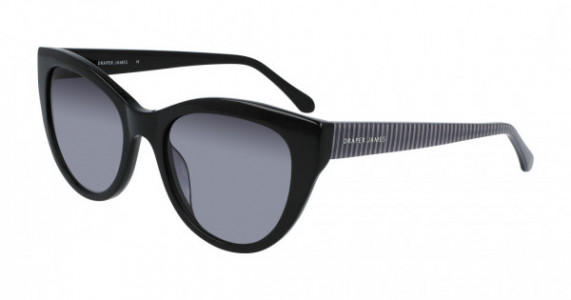 Draper James DJ7027 Sunglasses, 001 Black