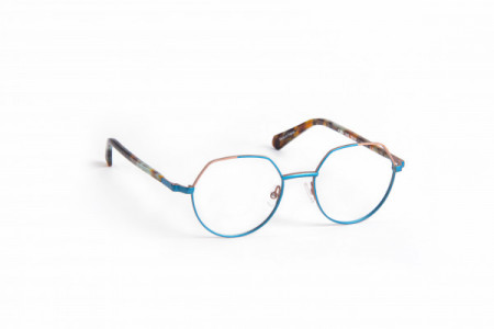 J.F. Rey JF3076 Eyeglasses, 2655 BLUE LIGHT / GOLD PINK