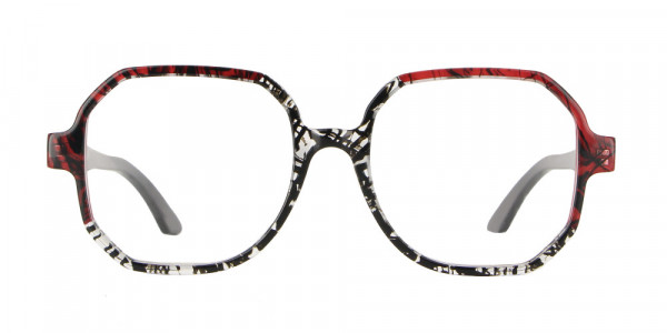 Vanni  V1685 Eyeglasses, transparent turquoise / pixel turquoise-blue