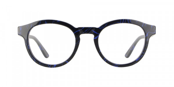 Vanni  V1675 Eyeglasses, navy blue with light blue flash