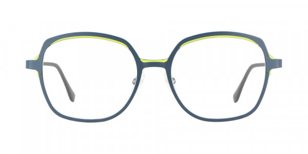 Vanni  V4254 Eyeglasses, navy blue / lime green