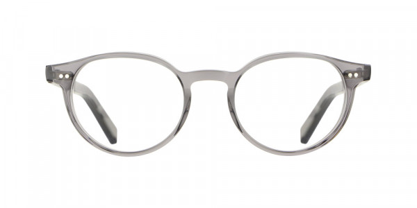 Vanni  V2250 Eyeglasses, transparent light grey / white havana temple detail