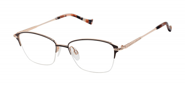 Tura R152 Eyeglasses, Brown/Gold (BRN)