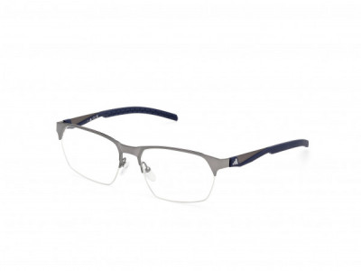 adidas SP5097 Eyeglasses, 002 - Shiny Gunmetal / Matte Blue