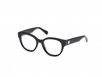 MAX&Co. MO5180 Eyeglasses, 001 - Shiny Black / Shiny Black