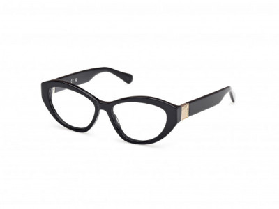 MAX&Co. MO5176 Eyeglasses, 001 - Shiny Black / Shiny Black