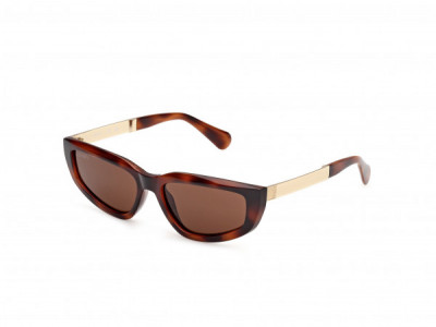 MAX&Co. MO0125 Sunglasses, 01A - Shiny Black / Shiny Deep Gold