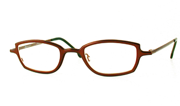 LA Eyeworks Float Eyeglasses, 828 Dark Brown With Black