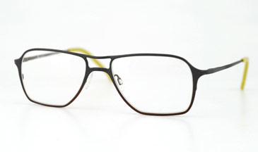LA Eyeworks Hawks Eyeglasses, 549 Charcoal To Brown Split