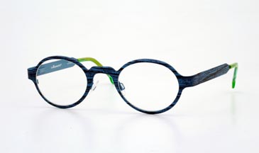 LA Eyeworks Juarez Eyeglasses, 551 Blue Wood