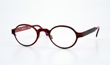 LA Eyeworks Juarez Eyeglasses, 554 Red Wood
