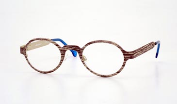 LA Eyeworks Juarez Eyeglasses, 555 Tan Wood
