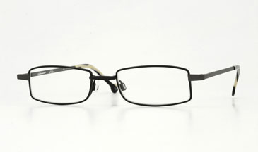 LA Eyeworks Lake Eyeglasses, 878 Black With Charcoal