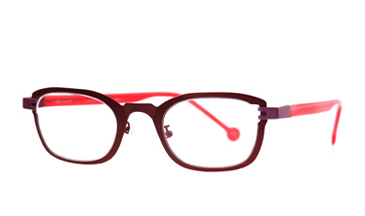 LA Eyeworks Showdown Eyeglasses, 825 Red Zap Matte