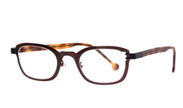 LA Eyeworks Showdown Eyeglasses, 828 Brown Matte