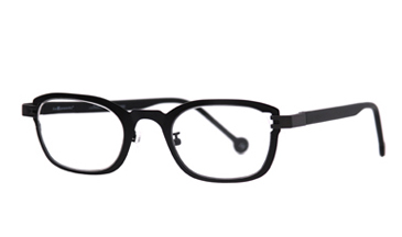 LA Eyeworks Showdown Eyeglasses, 878 Black Zap Matte