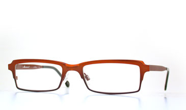 LA Eyeworks Towbar Eyeglasses, 853 Orange To Purple Split
