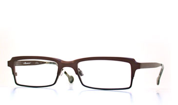 LA Eyeworks Towbar Eyeglasses, 854 Brown To Black Split