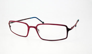 LA Eyeworks Track Eyeglasses, 501 Brick Red