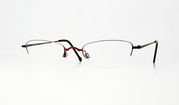 LA Eyeworks Xylo Eyeglasses, 595591 Garnet Black