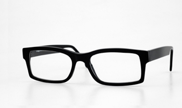 LA Eyeworks Flat Bed Eyeglasses, 101 Black