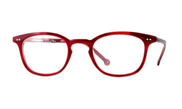 LA Eyeworks Gower Eyeglasses, 378 Red Sunrise
