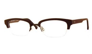 LA Eyeworks Hi Jack Eyeglasses, 302544 Brown Wood W/brown