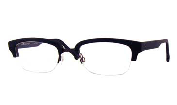 LA Eyeworks Hi Jack Eyeglasses, 305848 Deep Indigo Wood W/blue