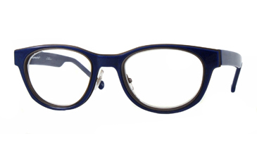LA Eyeworks Jarvis Eyeglasses, 222542 Blueberry Buckle W/black Velvet Chassis