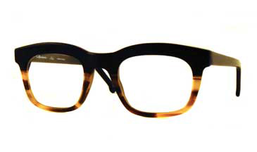 LA Eyeworks O Connell Eyeglasses, 145 Black Havana Split